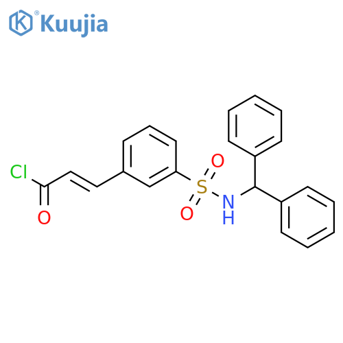 2-PROPENOYL CHLORIDE, 3-[3-[[(DIPHENYLMETHYL)AMINO]SULFONYL]PHENYL]- structure