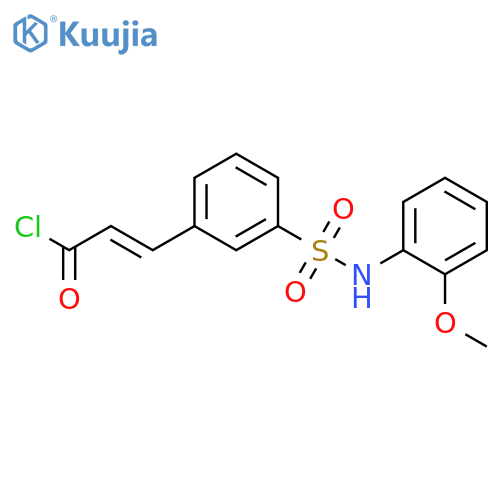 2-PROPENOYL CHLORIDE, 3-[3-[[(2-METHOXYPHENYL)AMINO]SULFONYL]PHENYL]- structure