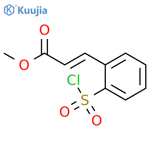 2-Propenoic acid, 3-[2-(chlorosulfonyl)phenyl]-, methyl ester structure