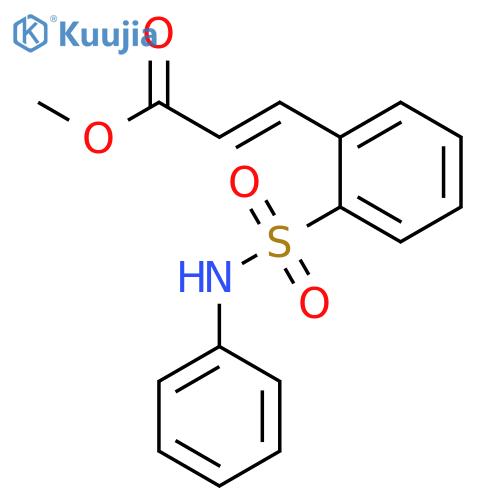 2-Propenoic acid, 3-[2-[(phenylamino)sulfonyl]phenyl]-, methyl ester structure