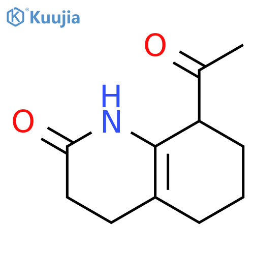 2(1H)-Quinolinone, 8-acetyl-3,4,5,6,7,8-hexahydro- structure