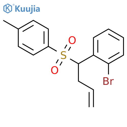 Benzene, 1-bromo-2-[1-[(4-methylphenyl)sulfonyl]-3-butenyl]- structure
