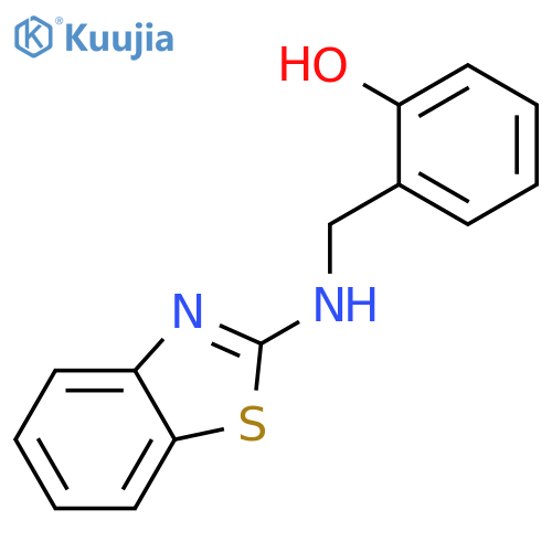 PHENOL, 2-[(2-BENZOTHIAZOLYLAMINO)METHYL]- structure