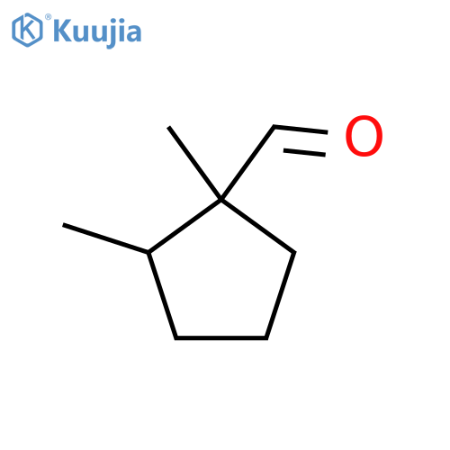 1,2-Dimethylcyclopentane-1-carbaldehyde structure