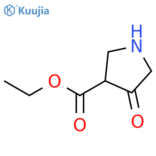 Ethyl 4-oxopyrrolidine-3-carboxylate structure