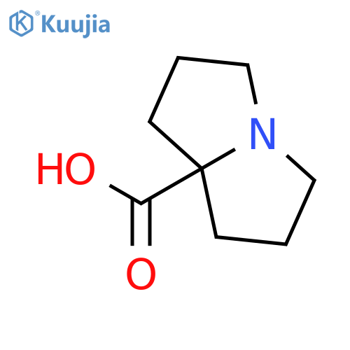 hexahydro-1H-pyrrolizine-7a-carboxylic acid structure