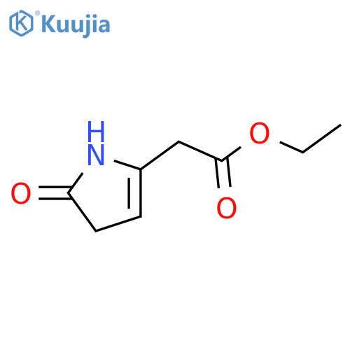 ethyl 2-(5-oxo-4,5-dihydro-1H-pyrrol-2-yl)acetate structure