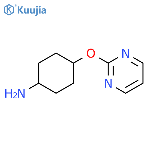 (1r,4r)-4-(pyrimidin-2-yloxy)cyclohexan-1-amine structure