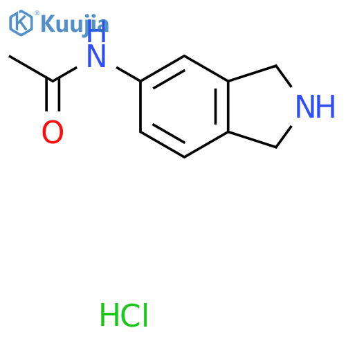 N-(2,3-dihydro-1H-isoindol-5-yl)acetamide hydrochloride structure