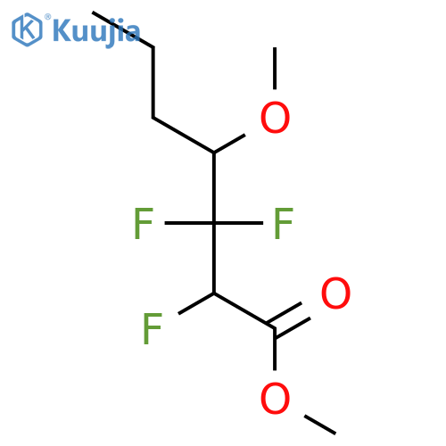 HEPTANOIC ACID, 2,3,3-TRIFLUORO-4-METHOXY-, METHYL ESTER structure