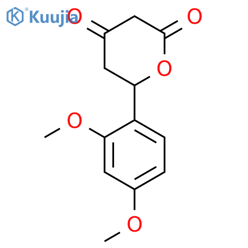 2H-PYRAN-2,4(3H)-DIONE, 6-(2,4-DIMETHOXYPHENYL)DIHYDRO- structure