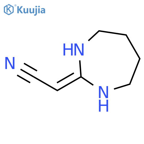 ACETONITRILE, (HEXAHYDRO-2H-1,3-DIAZEPIN-2-YLIDENE)- structure
