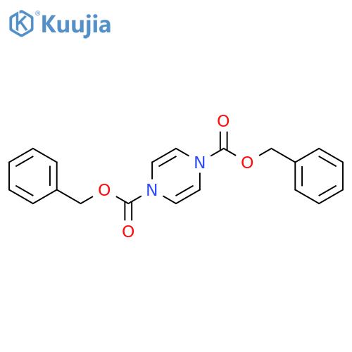 1,4-Pyrazinedicarboxylic acid, bis(phenylmethyl) ester structure