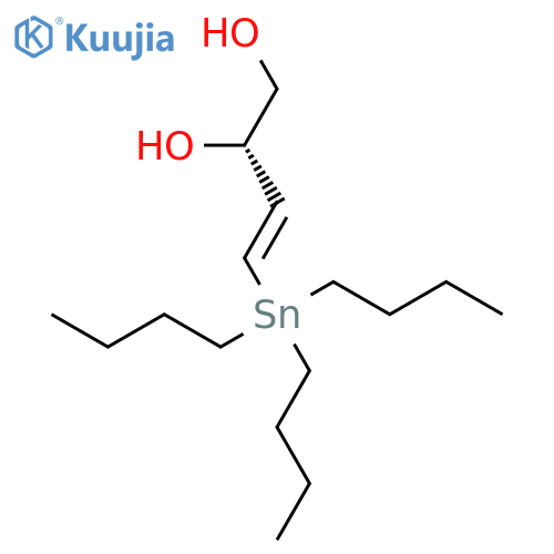 3-BUTENE-1,2-DIOL, 4-(TRIBUTYLSTANNYL)-, (2S,3E)- structure