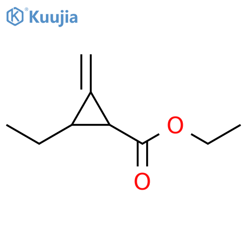 Cyclopropanecarboxylicacid, 2-ethyl-3-methylene-, ethyl ester structure