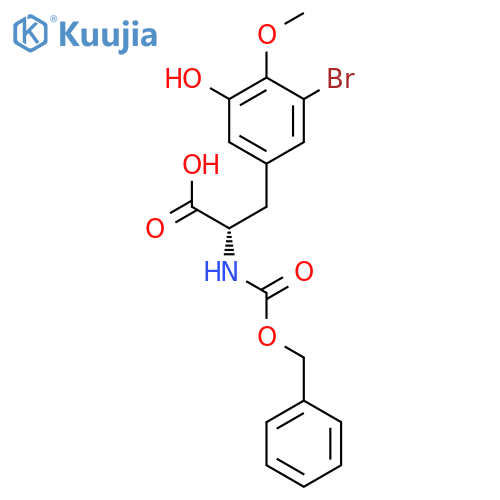 L-TYROSINE, 3-BROMO-5-HYDROXY-O-METHYL-N-[(PHENYLMETHOXY)CARBONYL]- structure