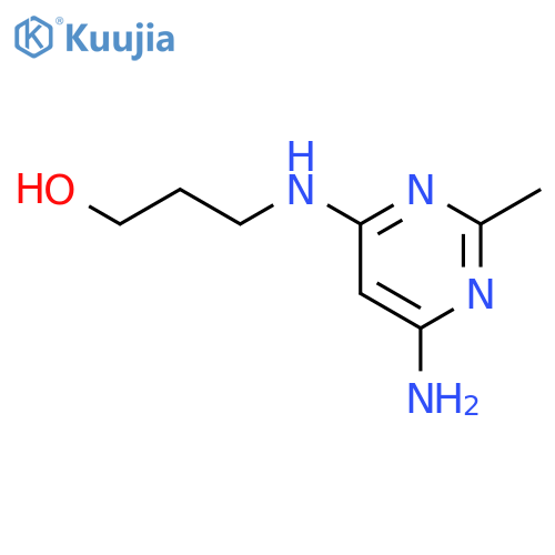 1-Propanol, 3-[(6-amino-2-methyl-4-pyrimidinyl)amino]- structure