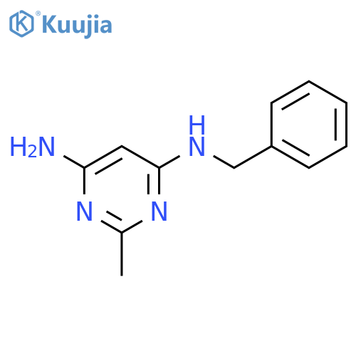 N4-benzyl-2-methylpyrimidine-4,6-diamine structure