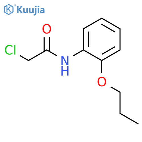 2-chloro-N-(2-propoxyphenyl)acetamide structure