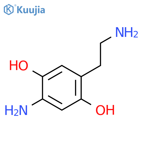 1,4-BENZENEDIOL, 2-AMINO-5-(2-AMINOETHYL)- structure