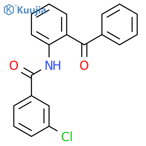 N-(2-Benzoylphenyl)-3-chlorobenzenecarboxamide structure