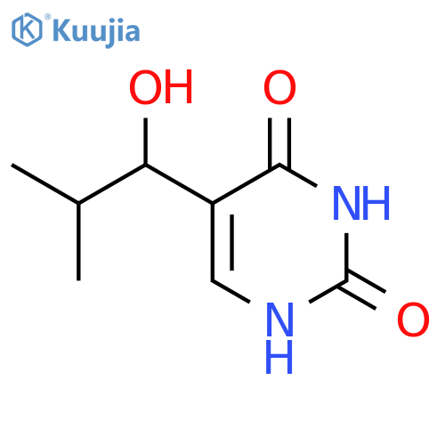 5-(1-hydroxy-2-methylpropyl)-1h-pyrimidine-2,4-dione structure