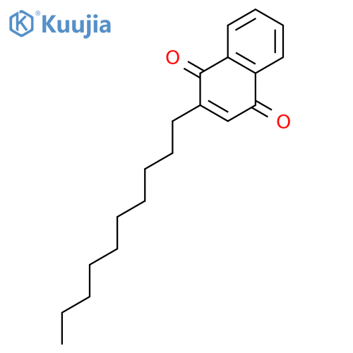 1,4-Naphthalenedione, 2-decyl- structure