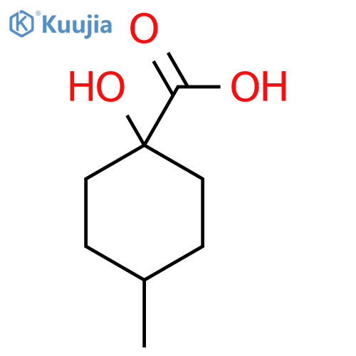 1-hydroxy-4-methylcyclohexane-1-carboxylic acid structure