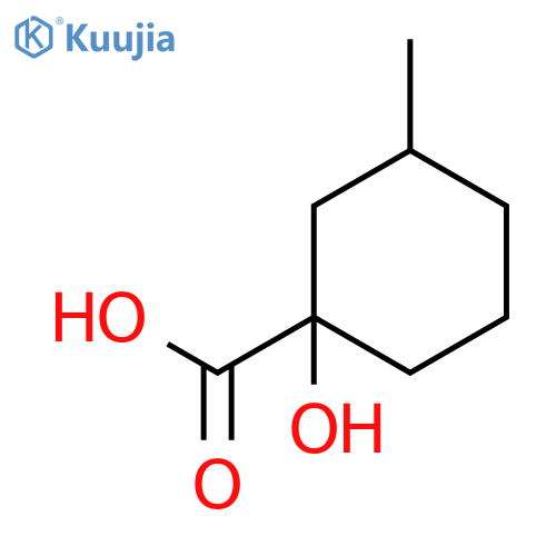 CYCLOHEXANECARBOXYLIC ACID, 1-HYDROXY-3-METHYL- structure