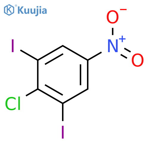 Benzene, 2-chloro-1,3-diiodo-5-nitro- structure