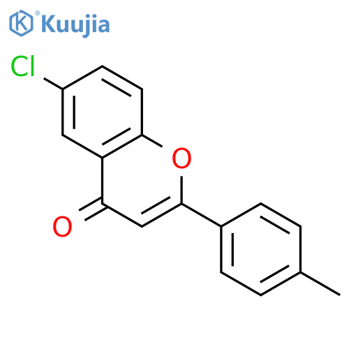 6-chloro-2-(4-methylphenyl)-4H-chromen-4-one structure