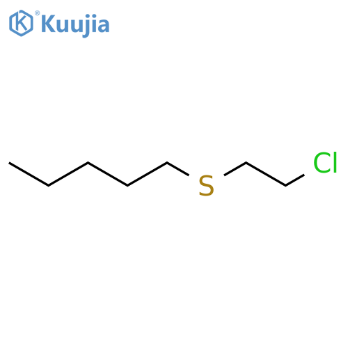 1-[(2-Chloroethyl)sulfanyl]pentane structure