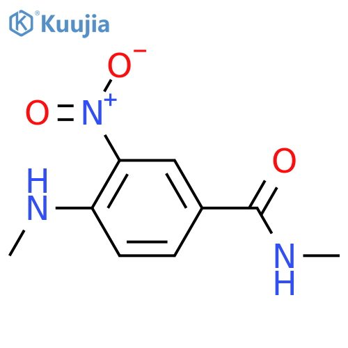 N-methyl-4-(methylamino)-3-nitrobenzamide structure