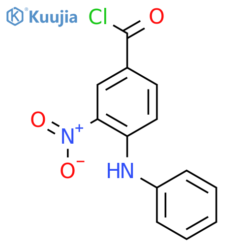 Benzoyl chloride, 3-nitro-4-(phenylamino)- structure