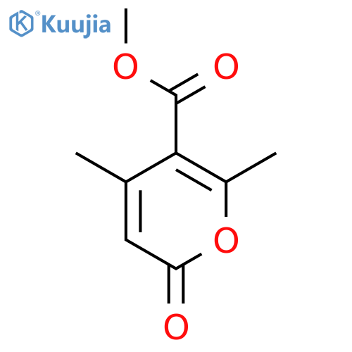methyl 4,6-dimethyl-2-oxo-2H-pyran-5-carboxylate structure
