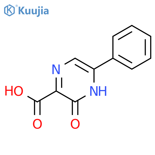 3-hydroxy-5-phenylpyrazine-2-carboxylic Acid structure