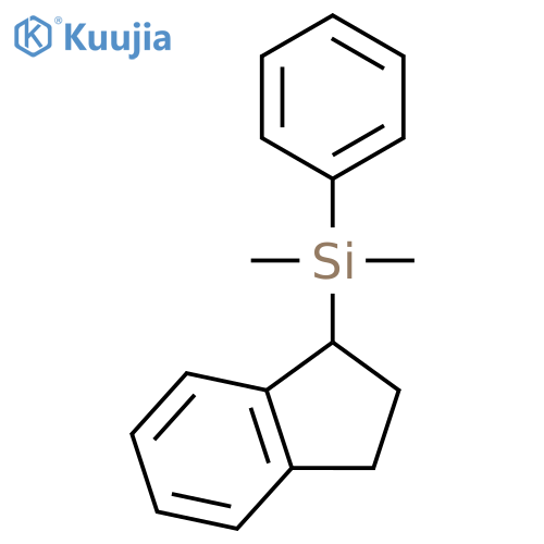 Silane, (2,3-dihydro-1H-inden-1-yl)dimethylphenyl- structure