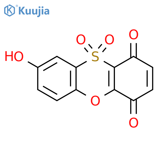 1,4-Phenoxathiindione, 8-hydroxy-, 10,10-dioxide structure
