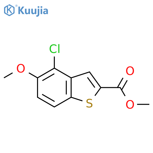 Methyl 4-chloro-5-methoxybenzo[b]thiophene-2-carboxylate structure