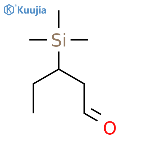 Pentanal, 3-(trimethylsilyl)- structure