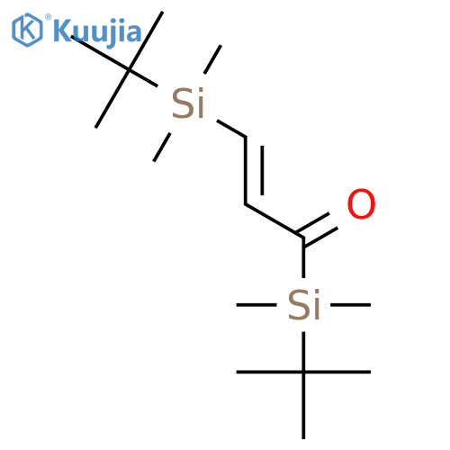 2-Propen-1-one, 1,3-bis[(1,1-dimethylethyl)dimethylsilyl]- structure