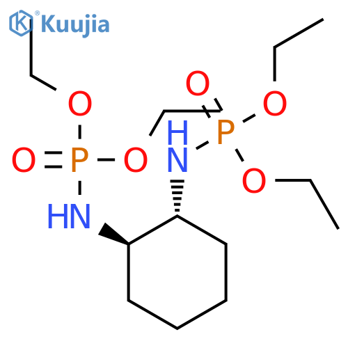 Phosphoramidic acid, (1R,2R)-1,2-cyclohexanediylbis-, tetraethyl ester structure
