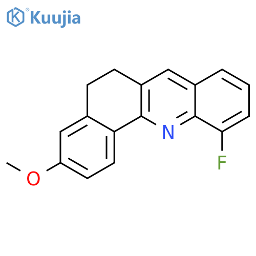 BENZ[C]ACRIDINE, 11-FLUORO-5,6-DIHYDRO-3-METHOXY- structure
