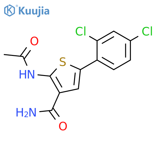 3-Thiophenecarboxamide, 2-(acetylamino)-5-(2,4-dichlorophenyl)- structure