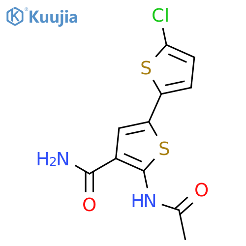 [2,2'-Bithiophene]-4-carboxamide, 5-(acetylamino)-5'-chloro- structure