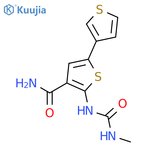 [2,3'-BITHIOPHENE]-4-CARBOXAMIDE, 5-[[(METHYLAMINO)CARBONYL]AMINO]- structure