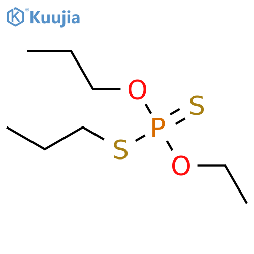 Phosphorodithioic acid, O-ethyl O,S-dipropyl ester structure