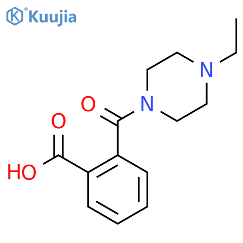 2-(4-Ethyl-piperazine-1-carbonyl)-benzoic acid structure