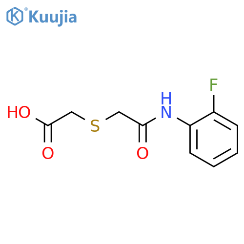 2-({(2-Fluorophenyl)carbamoylmethyl}sulfanyl)acetic acid structure