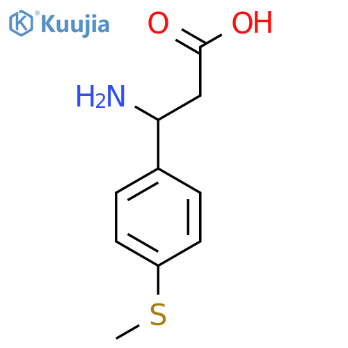 3-Amino-3-4-(methylsulfanyl)phenylpropanoic acid structure